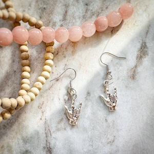 I Love You Sign Language Earrings