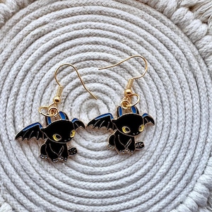 Toothless Dragon Earrings