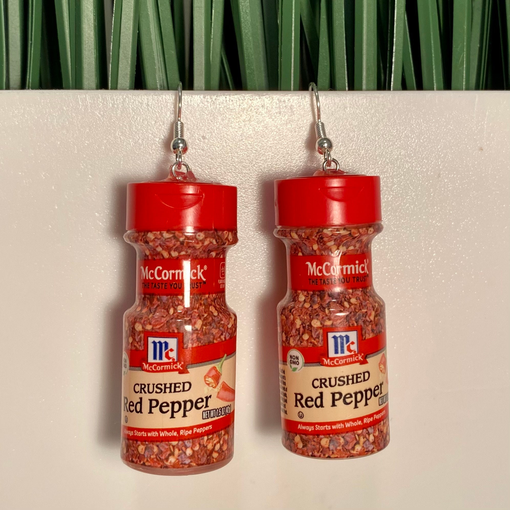 Crushed Red Pepper Earrings Etsy