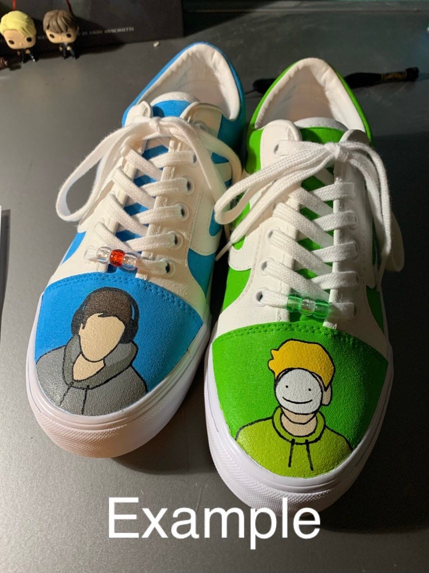 Custom Painted Shoes dream smp one direction etc Etsy