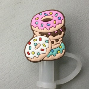 Donuts straw topper