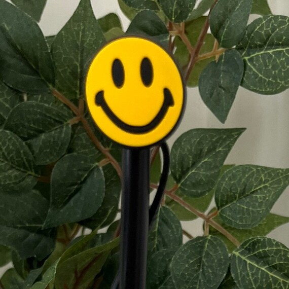 Smiley Face Happy Face Straw Topper Works With Stanley Cups