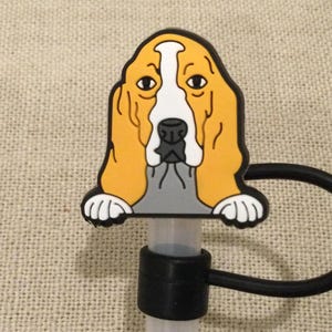 Basset hound straw topper