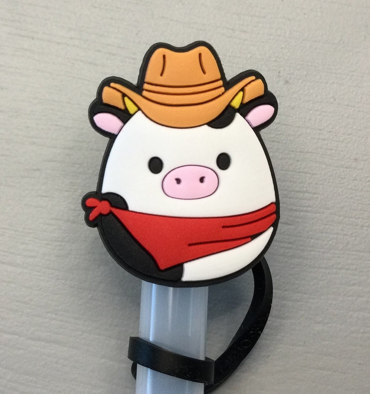 Cowboy squishmallow straw topper fits Stanley
