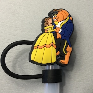 Beauty and the beast straw topper