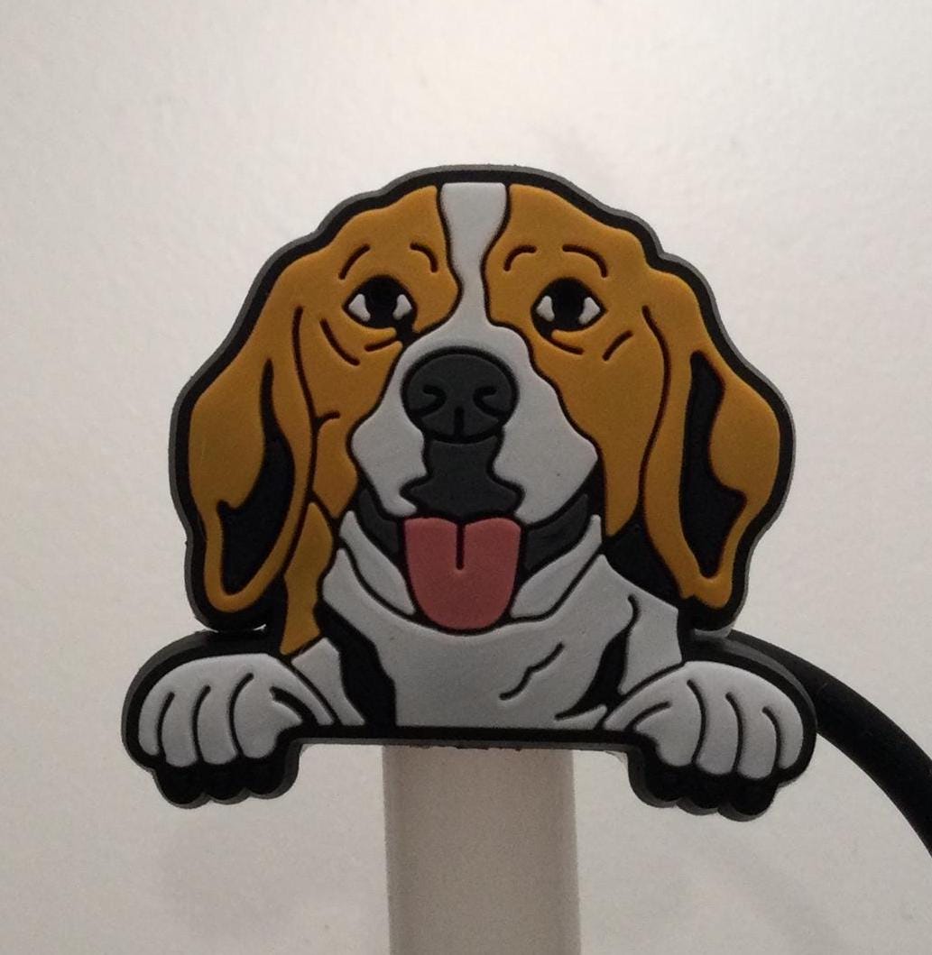 Beagle Straw Topper - Etsy