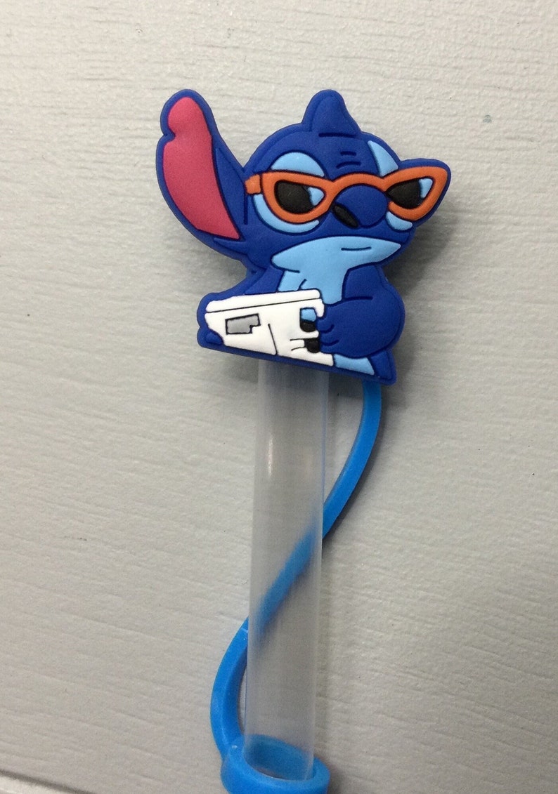 Disneys Stitch Straw Topper Works With Stanley Cups Etsy Denmark