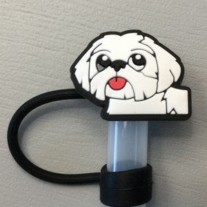 Shih tzu straw topper dog
