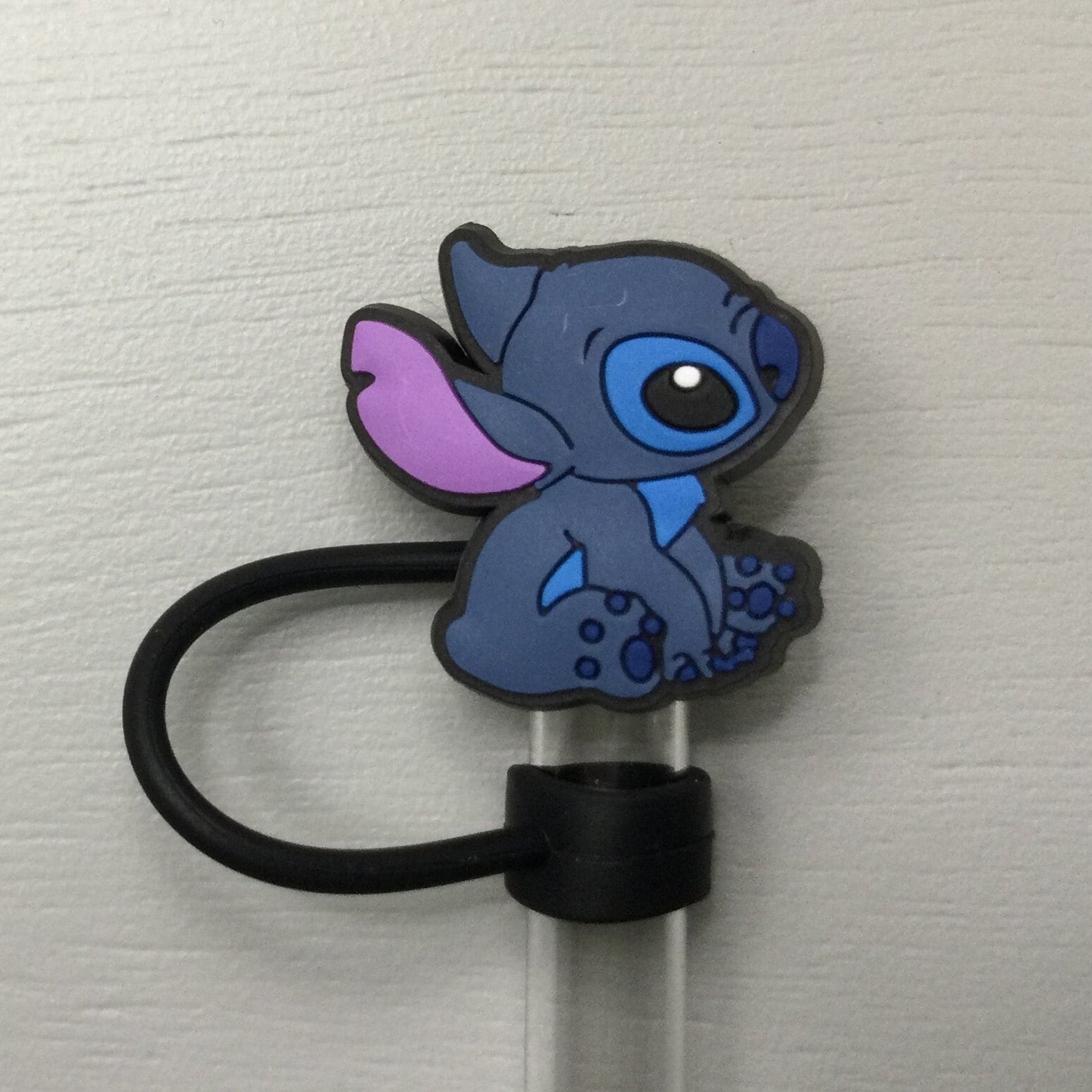 Stitch Straw Pencil Toppers Made for Stanley Starbucks Tumbler Cups  Silicone Dust Charms Plug Lids With FREE Metal Reusable Straws & Brushes 