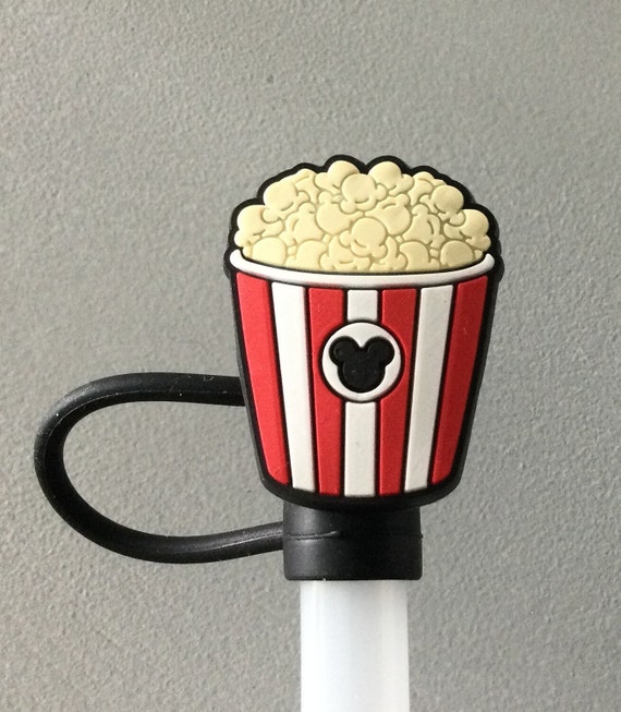 Mickey popcorn straw topper bucket fits Stanley flexible