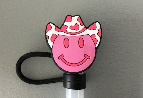  Smiley Face Straw Topper, Pink Lightning Smiley Face Straw Charm,  6mm-8mm Drinking Straw Accessory, Stanley Straw Topper, Starbucks Straw  Topper : Health & Household