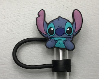 Stitch cute face straw topper