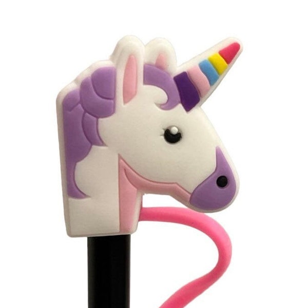 Unicorn Straw Topper Works with Stanley Cups