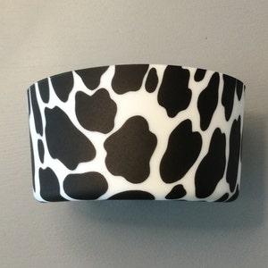 Cow print silicone boot
