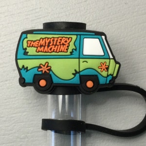 Mystery machine straw topper