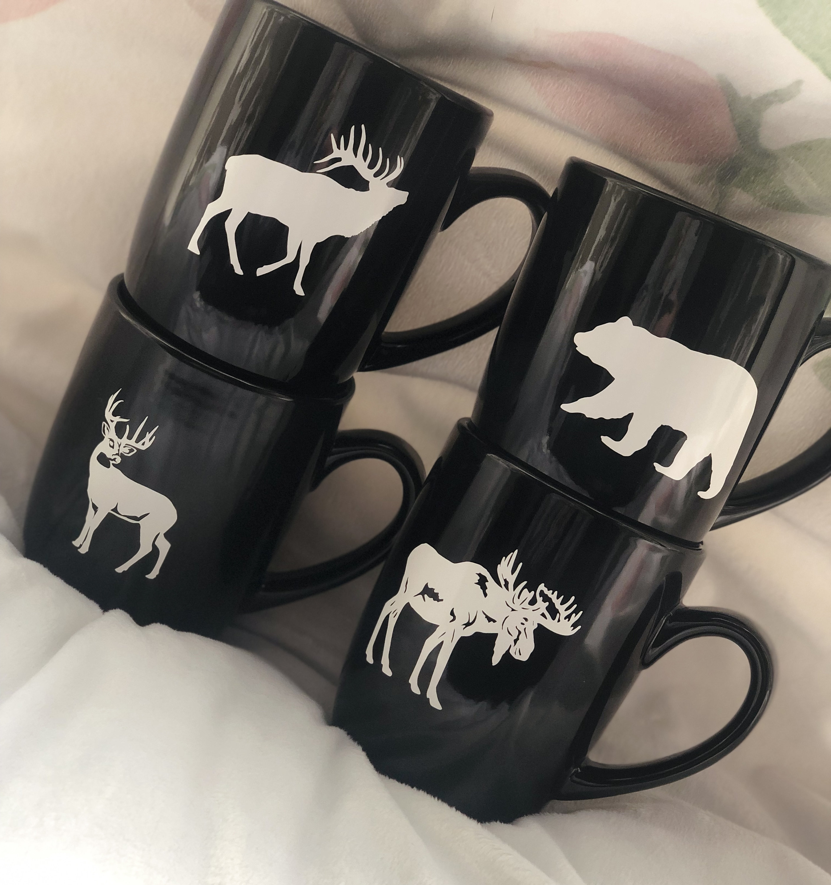 Wildlife coffee mug set Etsy