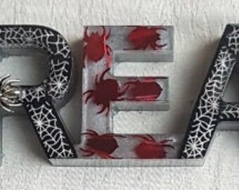 Spooky Spider DREAM Sign - Shelf-sitter - Ornament - Home ware.