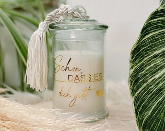 Personalisierte Kerze im Glas mit Spruch Freundin Liebe mit Namen LOVE Kuschelzeit Candlelight Muttertag Duftkerze | Weihnachten