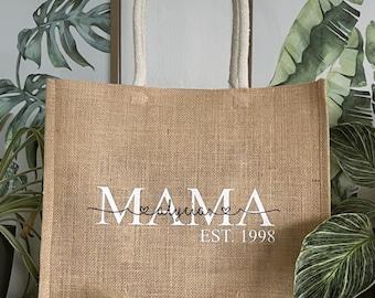 Personalisierte Jutetasche | Shopper | Einkaufstasche | Muttertag | MOM | Mama | OMA | mit Kindernamen | Weihnachten