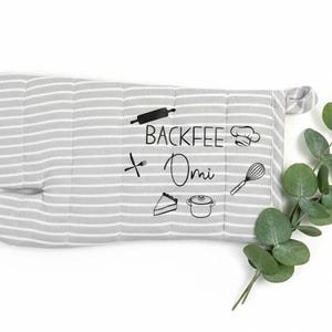 Personalisierter Backhandschuh | Beste Oma | Beste Mama | mit Name | Geschenk | Muttertag | Geburtstag | Topfhandschuh | Weihnachten