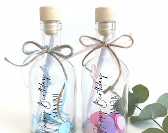 Personalized message in a bottle with name | Valentine's Day | Custom text | Personal message | Birthday message | Dream woman | Gift messenger |