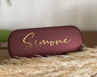 Elegant glasses case with name personalized gift for Father's Day | Mother's Day | Birthday Mom Dad | Best Grandpa | Best Grandma | Christmas