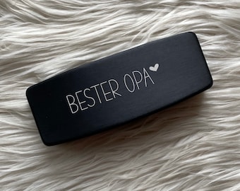 Elegant glasses case with name personalized gift Father's Day | Mother's Day | Birthday Mom Dad | Best Grandpa | Best Grandma | Christmas