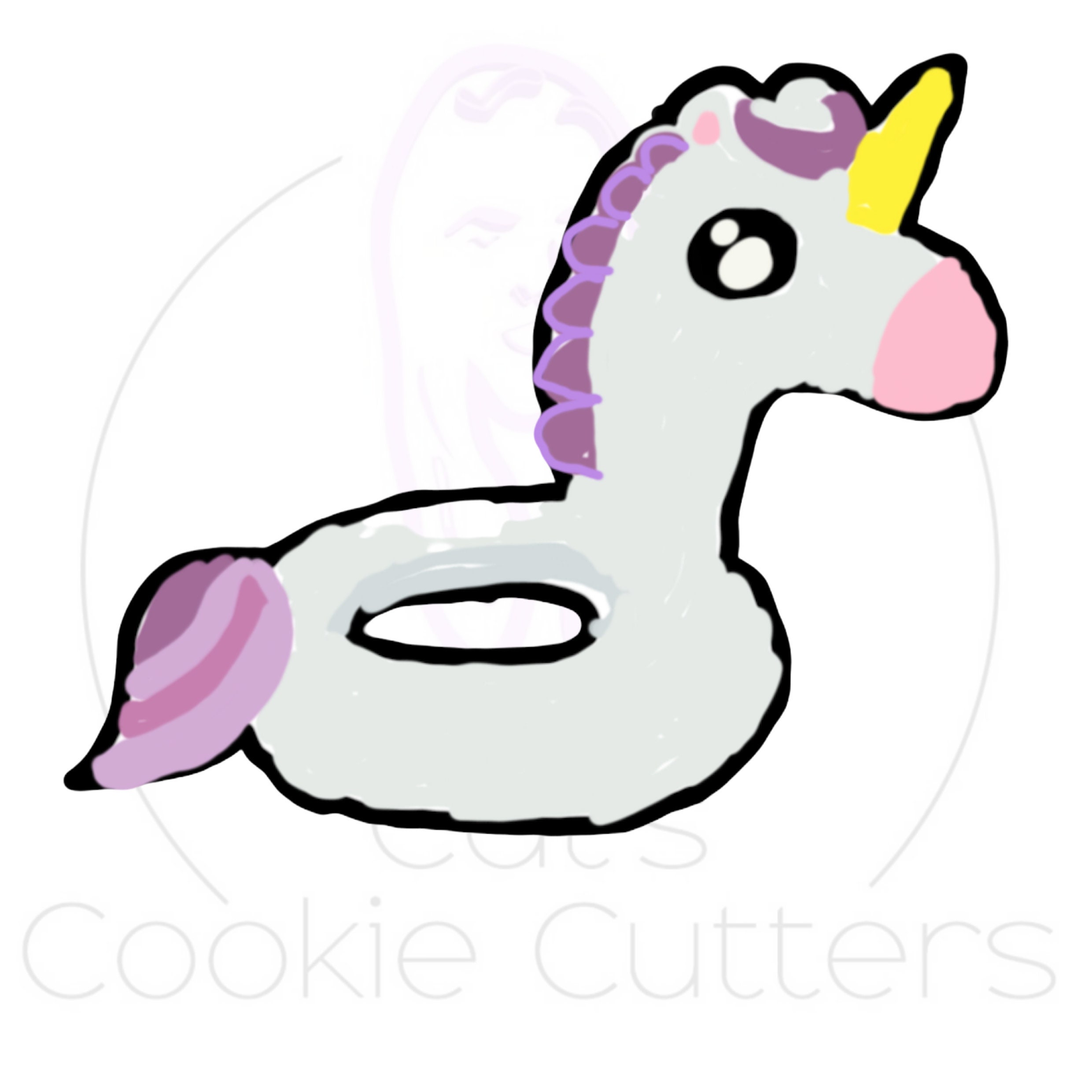 Clay Cookie Cutter Play Dough Unicorn Sitting Fondant Paper, Party
