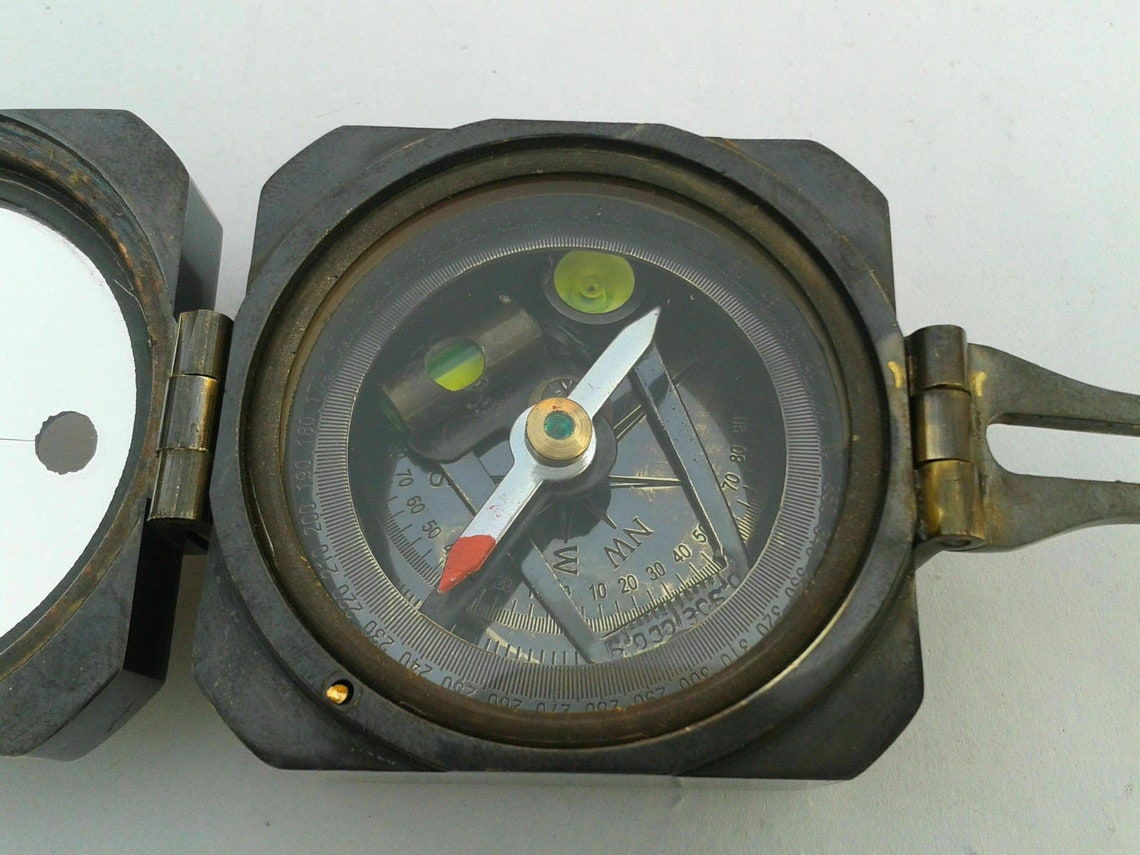 Solid brass kelvin and Hughes 1917 Brunton Compass antique Etsy