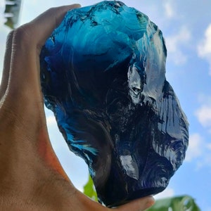 1.4kgs(470) special rough!! 3 colours &quot;black,purple,blue in one&quot; of Andara Crystal Monatomic natural rough special limited