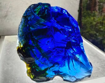 1.79kg(10B)"Super Blue yellow peel of skin" very special item of Andara Crystal Monatomic Natural rough smashed limited item for meditation