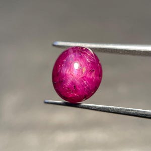 Mogok-Taubenblutstern-Rubin, ovaler Schliff, 4,50 ct, natürlicher, loser, zertifizierter Edelstein