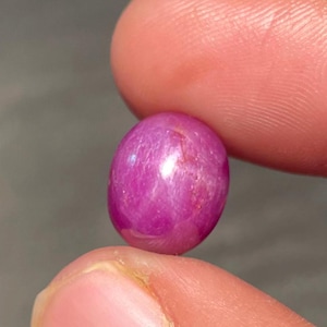 Rubí estrella natural de 11 quilates, gema ovalada suelta, rubí estrella rojo certificado, rubí sin tratar para anillos y colgantes, joyería, piedra natal de julio.
