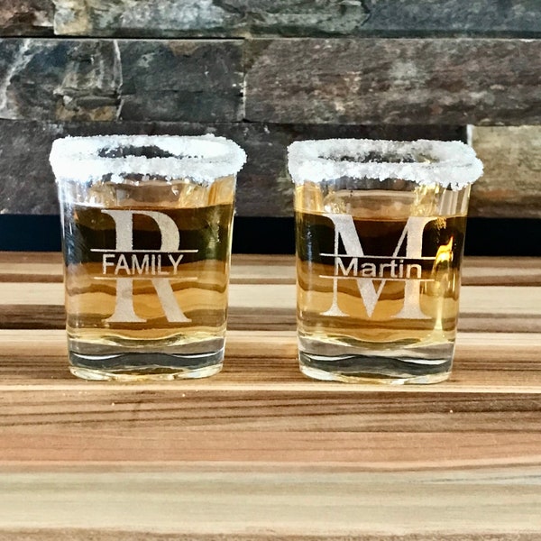 Square Engraved Shot Glass, Personalized Shot Glass, 2 oz Engraved Shot Glass, Party Gift,