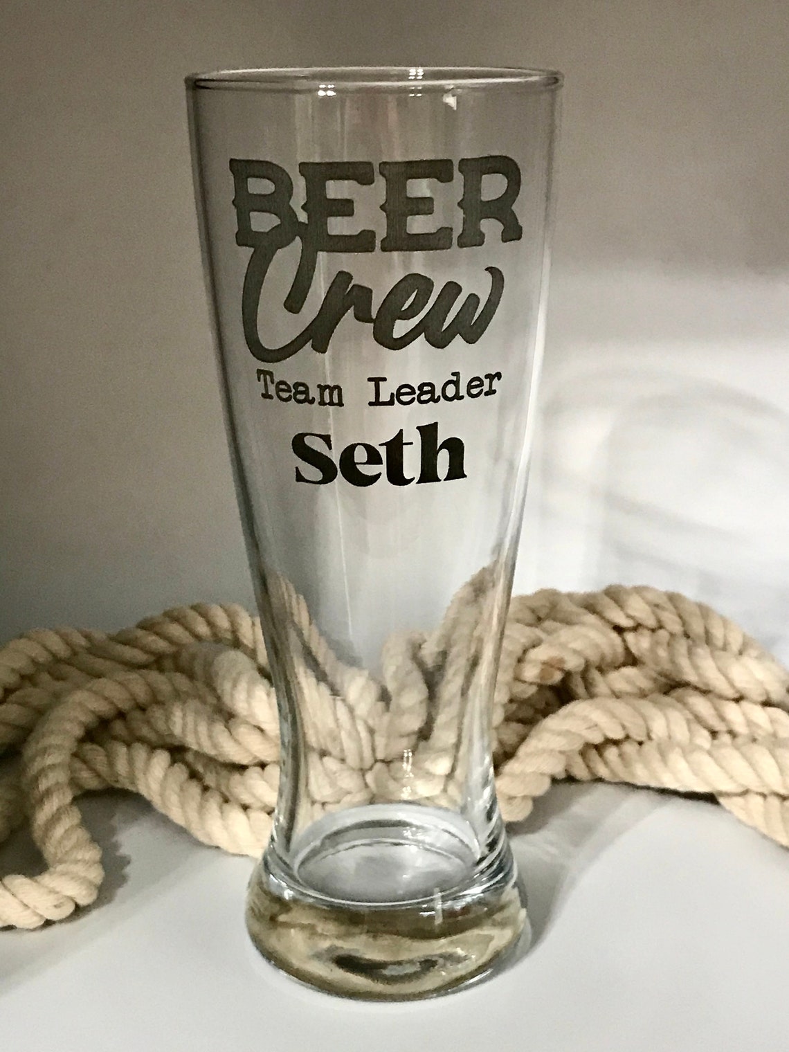 Laser Engraved Beer Glass Personalized Pilsner Custom Etsy