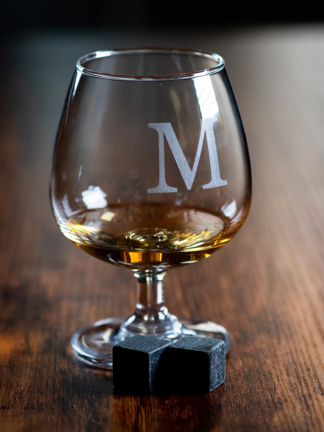 Gifts for Him, Personalized Brandy Snifter, Monogram Cognac Glass