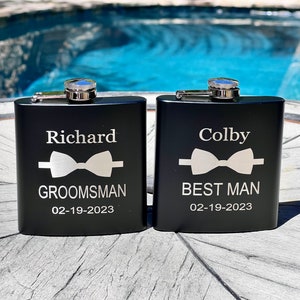 Personalized Groomsman Gift and Wedding Favor, Engraved Wedding Party Gifts,