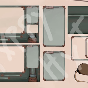 Animated Twitch Stream Package | Rats in the Sewer | Screens, Panels, Alerts, Premade Overlays, Webcam and Game Border for Custom Overlay
