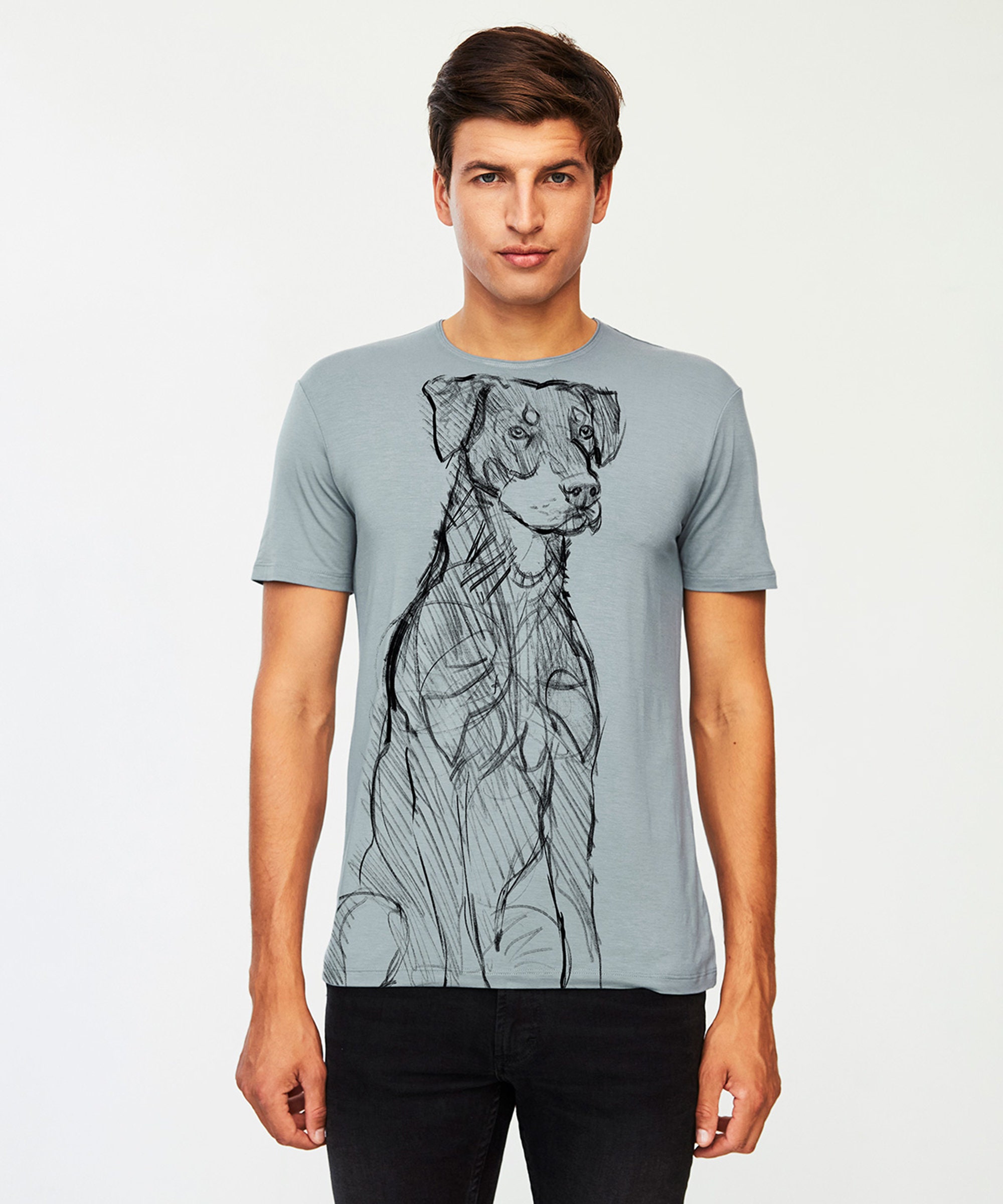 Beauceron Dog T-shirt Man Premium Quality Viscose Shirt for - Etsy UK