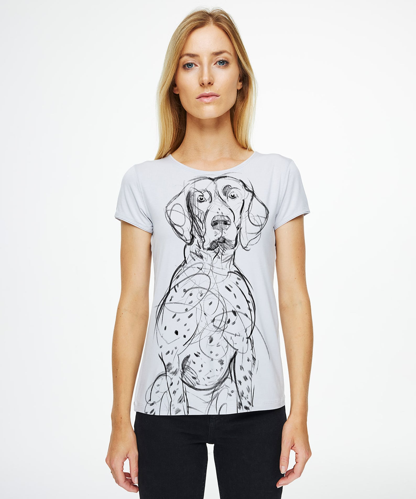 Pointer Dog T-shirt Woman Premium Quality Viscose Pointer - Etsy