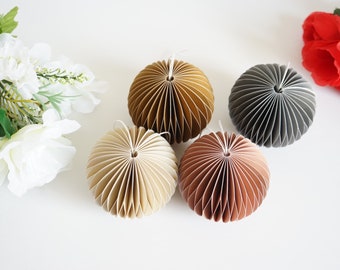 Round honeycomb ornaments|| set of 16|| assorted colors||