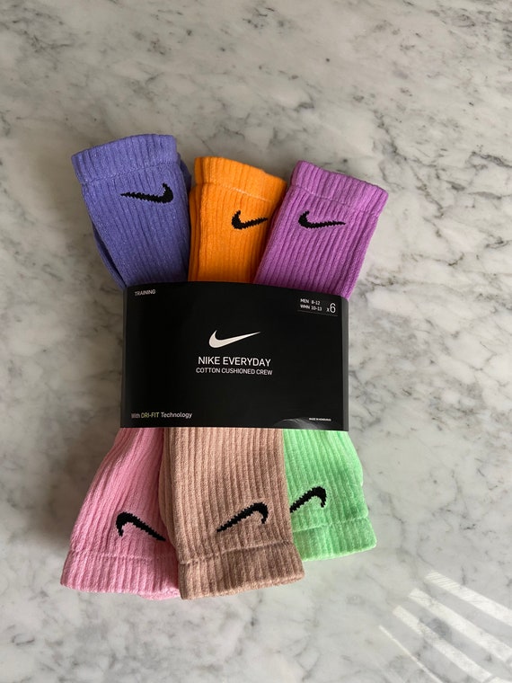 Nike custom socks 12 pack pick your colors | Etsy