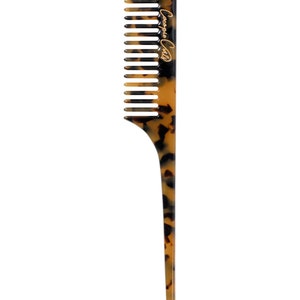 Combs for Hair Women’s Hair Accessory Cheetah Perfect Mothers Day Gift Resin Tortoise Shell Rat Tail Comb Gifts under 20