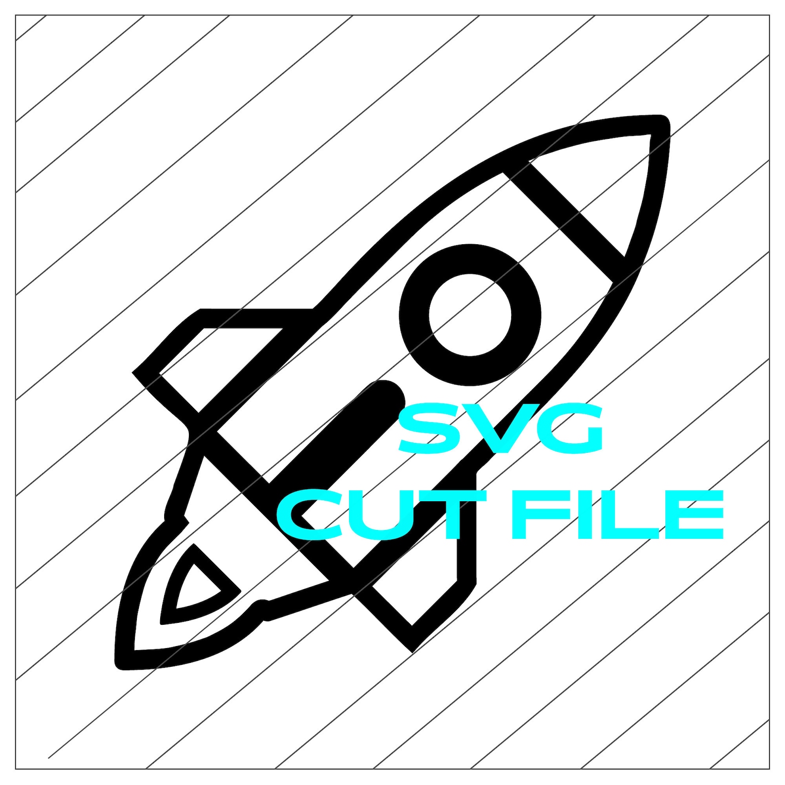Rocket emoji SVG cut file Etsy