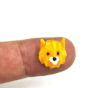 12x13 mm Glass Murano Lion Beads, Lampwork Beads, Murano Beads, Handblown Glass Bead, Lion Beads, DIY Bracelet Handmade Beads