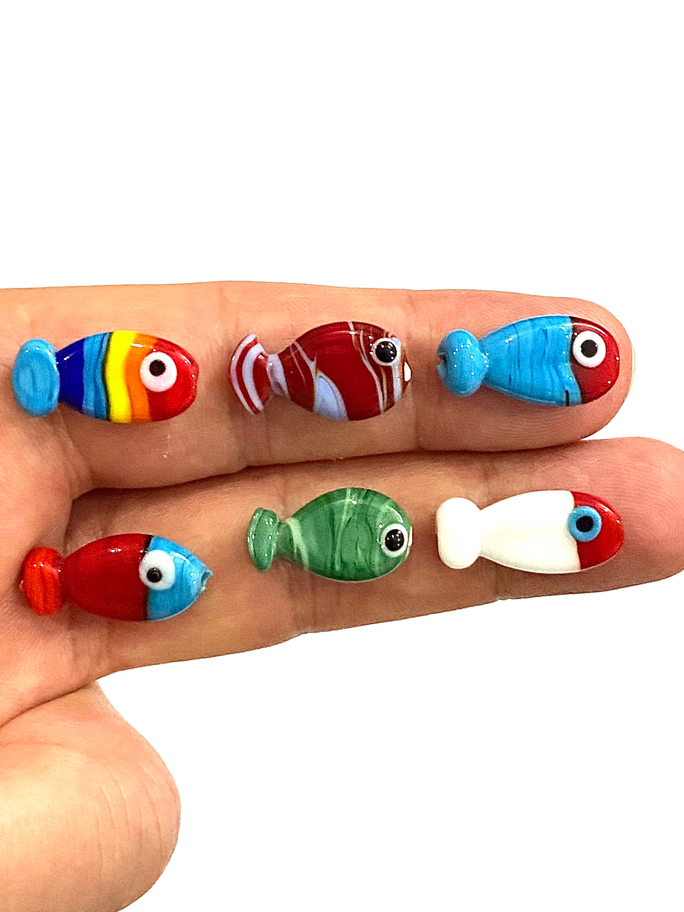 Mini Fish Beads, Little Fish Beads, Tiny Fish Beads, Good Luck