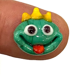 Murano Glas Frosch Armband: Artisan Lampwork, Handarbeit (13 x 10 mm)
