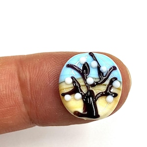 10x10 mm Glass Murano Tree of Life  Beads,Lampwork Beads,Murano Beads,Handblown Glass Beads,Tree of Life  Beads ,DIY Bracelet Handmade Beads