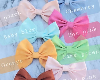 Personalized Hair Bow - Custom Name - Gift |  Alligatorclip | Nylon headband | Bridesmaid gift