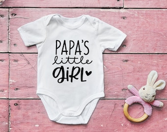 Camisetas infantis "Filhinha do Papai" - Camisetas personalizadas para bebês - Camisetas divertidas